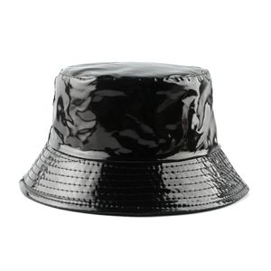 pu leather bucket hat